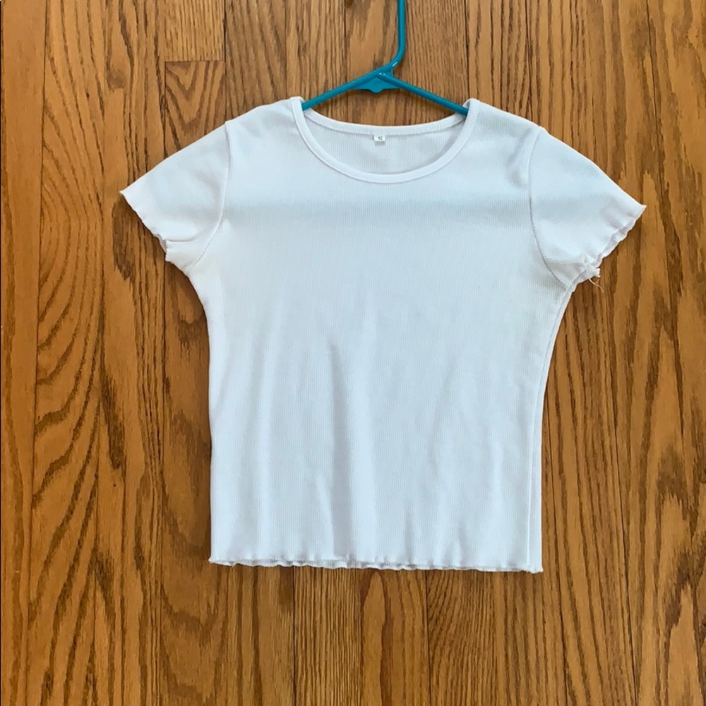 White crop top